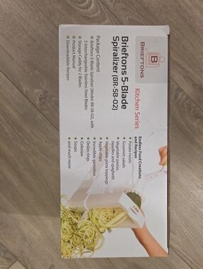Brieftons 5-Blade Spiralizer - White
